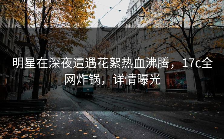 明星在深夜遭遇花絮热血沸腾，17c全网炸锅，详情曝光