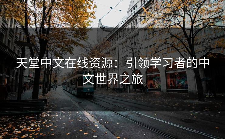 天堂中文在线资源：引领学习者的中文世界之旅  第1张