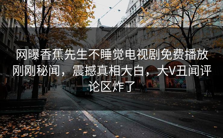 网曝香蕉先生不睡觉电视剧免费播放刚刚秘闻，震撼真相大白，大V丑闻评论区炸了