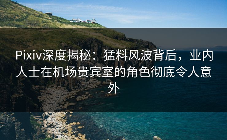 Pixiv深度揭秘：猛料风波背后，业内人士在机场贵宾室的角色彻底令人意外