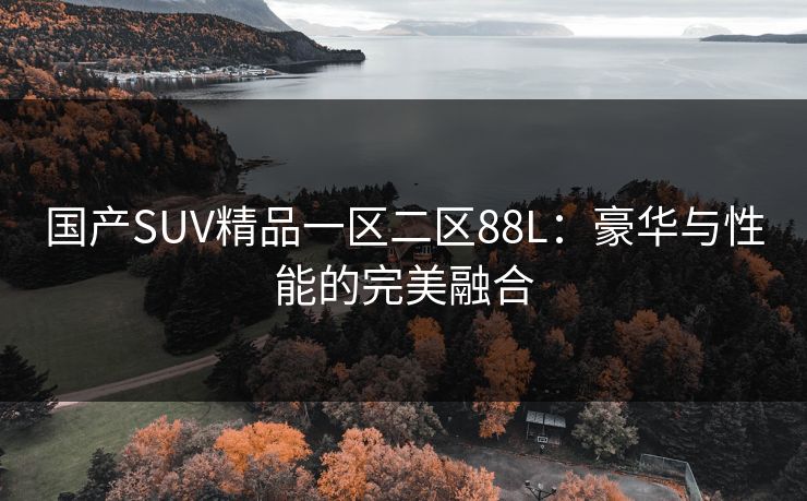 国产SUV精品一区二区88L：豪华与性能的完美融合  第1张